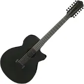Ibanez AEG1221-BOT Black Out 12-snarige elektrisch-akoestische gitaar