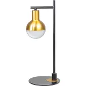 Eth Drop tafellamp 1xGU10 zwart/mat messing