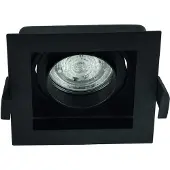 Masterlight Inbouwspot Sandy zwart structuur Ø100x100x35mm