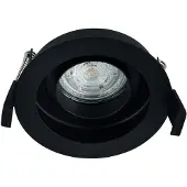 Masterlight Inbouwspot Sandy zwart rond Ø100x38mm