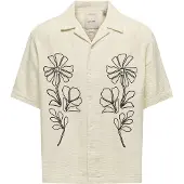 Only & Sons Overhemd 'ONSJACKSON' zwart / wit