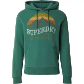 Superdry Sweatshirt 'Outdoors Mountain' kastanjebruin / mosterd / smaragd / pastelgroen