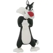 Comansi speelfiguur Looney Tunes: Sylvester 9 cm zwart/wit