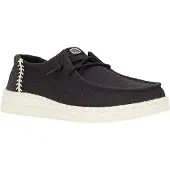 HeyDude Instappers Dames Wendy Zwart Textiel Size 42