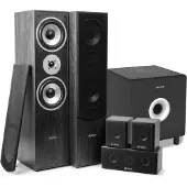 Fenton Surround set home cinema 5.0 - 1150 Watt met 200 Watt 10'' actieve subwoofer - Zwart