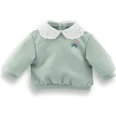 Corolle poppen sweater groen 36cm - poppenkleding regenboogprint.