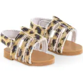 Corolle poppen sandalen luipaardprint 36cm - poppenaccessoire.