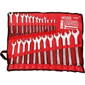 AWTOOLS Spanner, AW KLUCZ KOMPLET PŁASKO-OCZKOWY 25szt. /6mm-32mm/MATOWE
