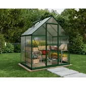 Palram Tuinkas Mythos 6x4 - Polycarbonaat - Groen - 126x185x208cm