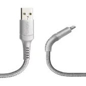 SBS USB-kabel - Lightning Onbreekbaar 1 m Grijs