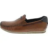 Bugatti Mocassins lichtbeige / cognac / donkerbruin