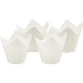 Papstar Bakvormen- wit Tulp, Bakblik, Wit