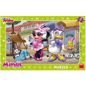 Dino Toys Dino puzzel - disney minnie en daisy in montmartre - 15 stukjes