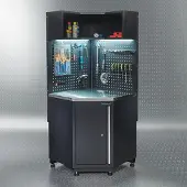 Datona Werkplaatsinrichting PREMIUM hoekwerkbank met RVS werkblad