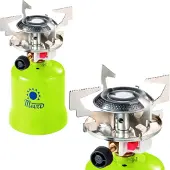 Meva Draagbaar gasfornuis voor gaspatronen, met piëzo-ontsteking, 1,4 kW