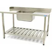 Maxima Spoeltafel Aanvoer Vaatwasser 1200 x 750 mm Rechts