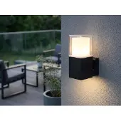 Smartwares LED-wandlamp buiten OOL-50015, zwart, Aluminium, Modern, LED wandlamp buiten