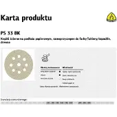 Klingspor Schuurmiddelen, K. RUBBER 225 PS33CK gr. 80 OPEN GLS38 (80)