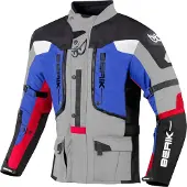Berik Dakota Zwart Grijs Blauw Rood Waterdichte 3in1 Textiele Motorjas Maat 56