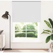 vidaXL Rolgordijn verduisterend 150x230 cm stofbreedte 146,6 cm wit
