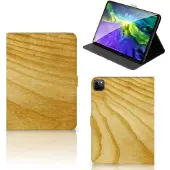 B2Ctelecom iPad Pro 11 2020/2021/2022 Tablet Book Cover Licht Hout