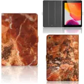 B2Ctelecom iPad 10.2 2019 | iPad 10.2 2020 | 10.2 2021 Leuk Tablet hoesje Marmer Bruin