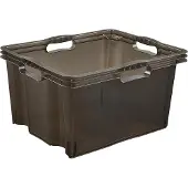 Keeeper Bewaardoos 'Frans', 24 liter, kristalgrijs