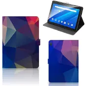 B2Ctelecom Lenovo Tab E10 Tablet Beschermhoes Polygon Dark