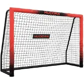 Hudora Pro Tect 180, Doel voor voetbal, Zwart, Rood, Polyester, Roestvrij staal, 6 jaar, 1800 mm, 1200 mm
