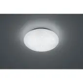 TRIO REALITY PUTZ - Plafondlamp - Wit - incl. 1x SMD 15W - Sterreneffect - D: 37cm - IP44