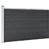 vidaXL Schutting 175x105 cm HKC grijs