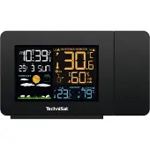 Technisat iMETEO P1 weerstation binnen en buiten - projectie - hygrometer - zwart