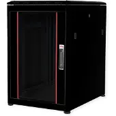 Roline 19-inch netwerkkast Pro 16 U, 600x800 BxD Glazen deur zwart