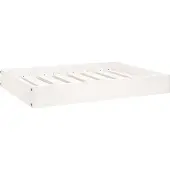 vidaXL Hondenmand 71,5x54x9 cm massief grenenhout wit