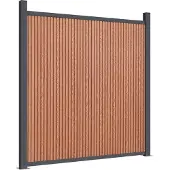 vidaXL Schuttingpaneel 1564x186 cm HKC bruin