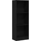 vidaXL Boekenkast Zwart Eiken 40x24x109 cm Engineered Wood