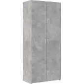 vidaXL Hoge kast 80x42,5x185 cm bewerkt hout betongrijs