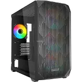 Sharkoon PC behuizing mATX - - MK3 RGB - Gehard glas - 4 ventilatoren - USB-C