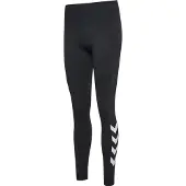 Hummel Sportbroek 'Pulse' zwart gemêleerd / wit