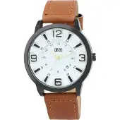 QBOS Herenhorloge van roestvrij staal 2900231 Excellanc herenhorloge lichtgevende wijzers met