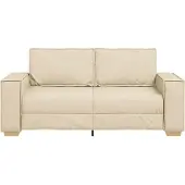 vidaXL 2-zitsbank Crème 180x78x84 cm Stof