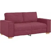 vidaXL 2-zitsbank Wijnrood 180x78x84 cm Stof