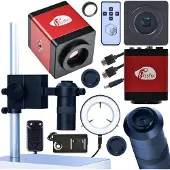 Rosfix Microscoopset Draco RED PRO Set - Microscoopcamera 2MP HDMI/VGA