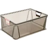 Keeeper Opbergbox Luis 45 liter grijs transparant
