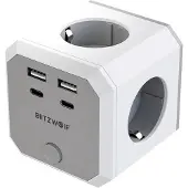 BlitzWolf Bw-ec2 8-in-1-stroomkubus 4xac/2 X Usb-a/2 X Usb-c