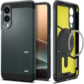 Spigen Tough Armor Backcover MagSafe voor de Samsung Galaxy S25 Edge - Abyss Green