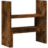 vidaXL Bureau organiser 40x17x41 cm bewerkt hout gerookt eikenkleur