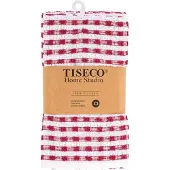 Tiseco Keukendoek Home Studio Oman Red (Set van 3) - 50 x 70 cm