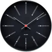 Arne Jacobsen AJ Bankers wandklok zwart Ø 21 cm
