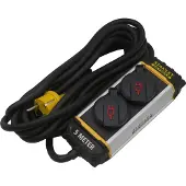 Stanley Fatmax stekkerdoos alu. met clip 2-voudig H05VV-F 3G1.5MM² IP20 3m